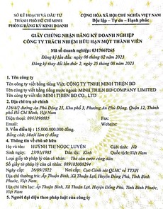 CÔNG TY TNHH MINH THIỆN BD